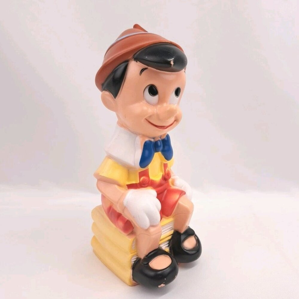 Disney Vintage Plastic Pinocchio Piggy Bank - Picture 2 of 16